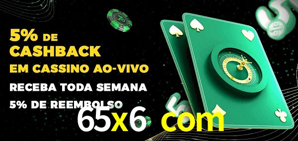 Promoções do cassino ao Vivo 65x6 com